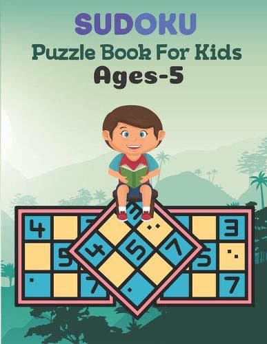 Cover image for SUDOKU Puzzle Book For Kids Ages-5
