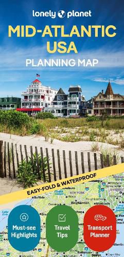 Cover image for Lonely Planet Mid-Atlantic USA Planning Map