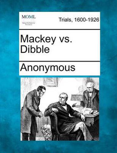 Cover image for Mackey vs. Dibble