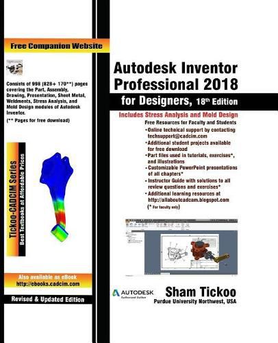 Cover image for Autodesk Inventor Professional 2018 for Designers