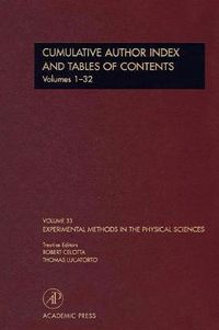 Cover image for Cumulative Author Index and Tables of Contents Volumes1-32: Author Cumulative Index