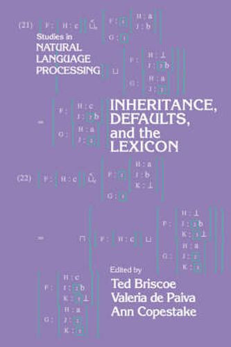 Cover image for Inheritance, Defaults and the Lexicon