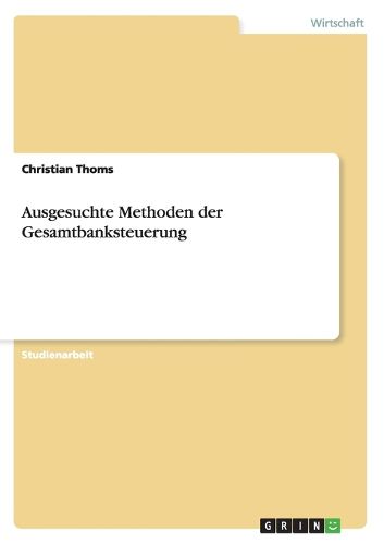 Cover image for Ausgesuchte Methoden der Gesamtbanksteuerung