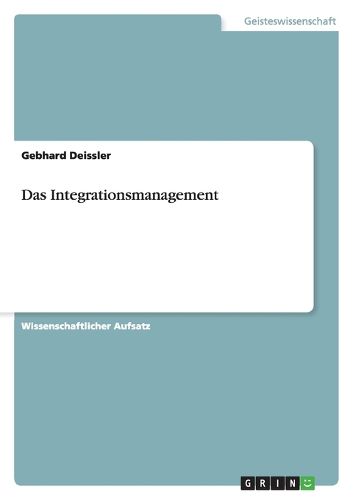 Cover image for Das Integrationsmanagement
