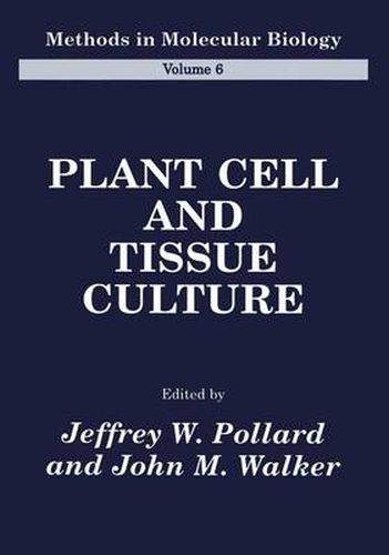 Cover image for Plant Cell and Tissue Culture