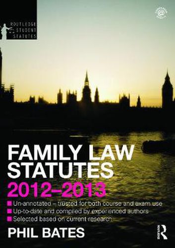 Cover image for Family Law Statutes