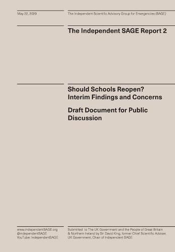 Cover image for Should Schools Reopen? Interim Findings and Concerns: Draft Document for Public Discussion