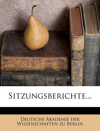 Cover image for Sitzungsberichte...