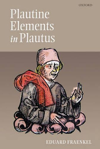 Cover image for Plautine Elements in Plautus