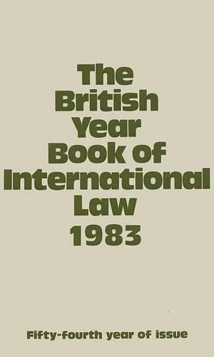 Cover image for The British Year Book of International Law