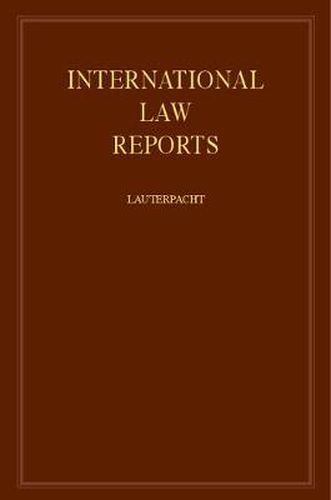 Cover image for International Law Reports