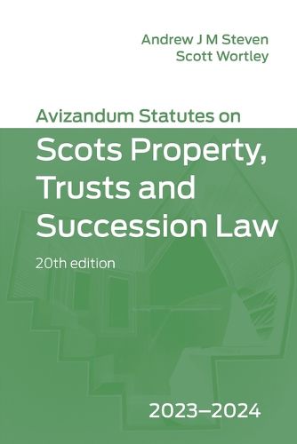 Cover image for Avizandum Statutes on Scots Property, Trusts & Succession Law: 2023-2024