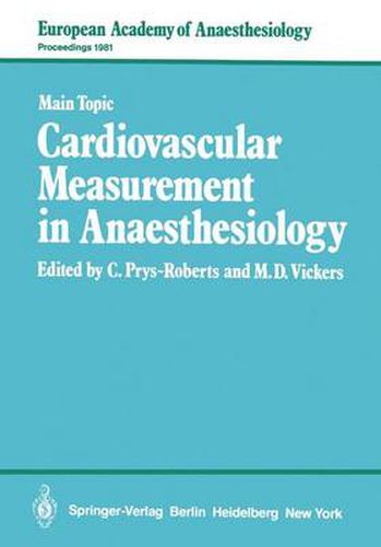 Cover image for Cardiovascular Measurement in Anaesthesiology