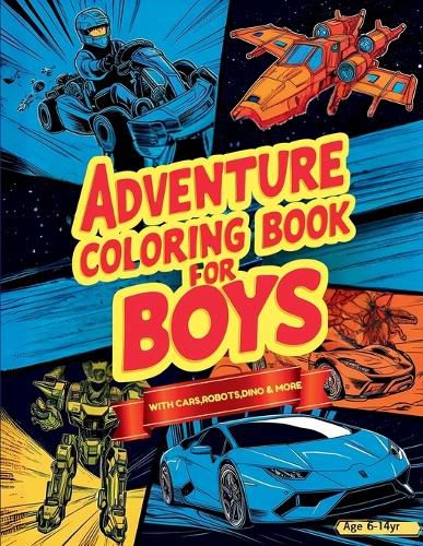 Cover image for Adventure Coloring Book for Boys