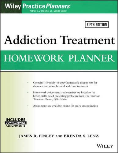 Cover image for Addiction Treatment Homework Planner 5e