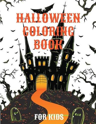Cover image for Halloween Coloring Book: Spooky Cute Halloween Coloring Pages for Kids