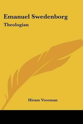 Cover image for Emanuel Swedenborg: Theologian