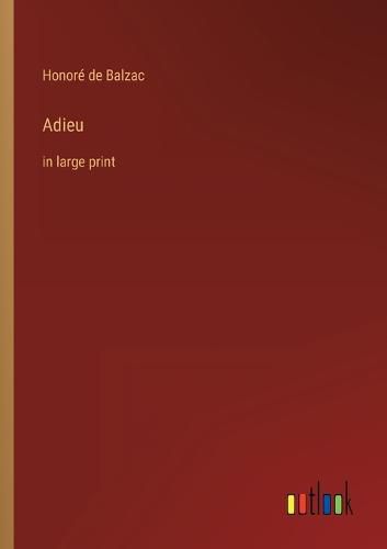 Cover image for Adieu