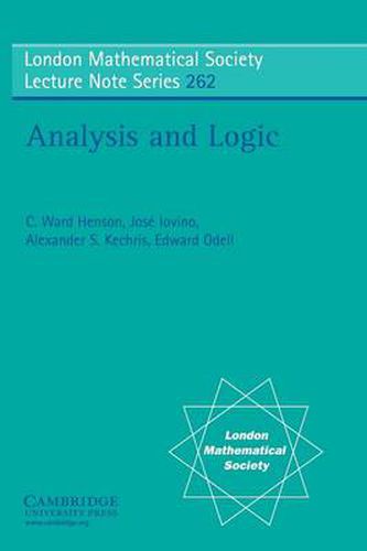 Cover image for Analysis and Logic