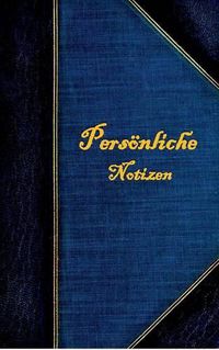 Cover image for Persoenliche Notizen (Notizbuch)