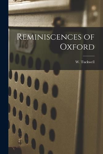 Cover image for Reminiscences of Oxford