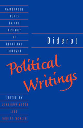 Cover image for Diderot: Political Writings