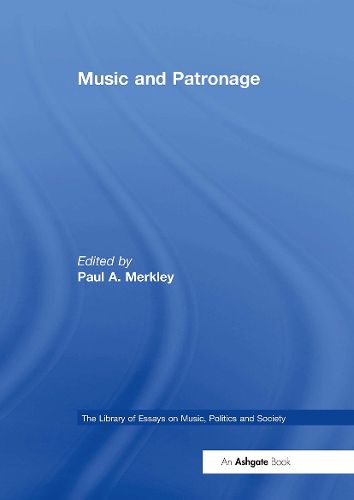 Cover image for Music and Patronage