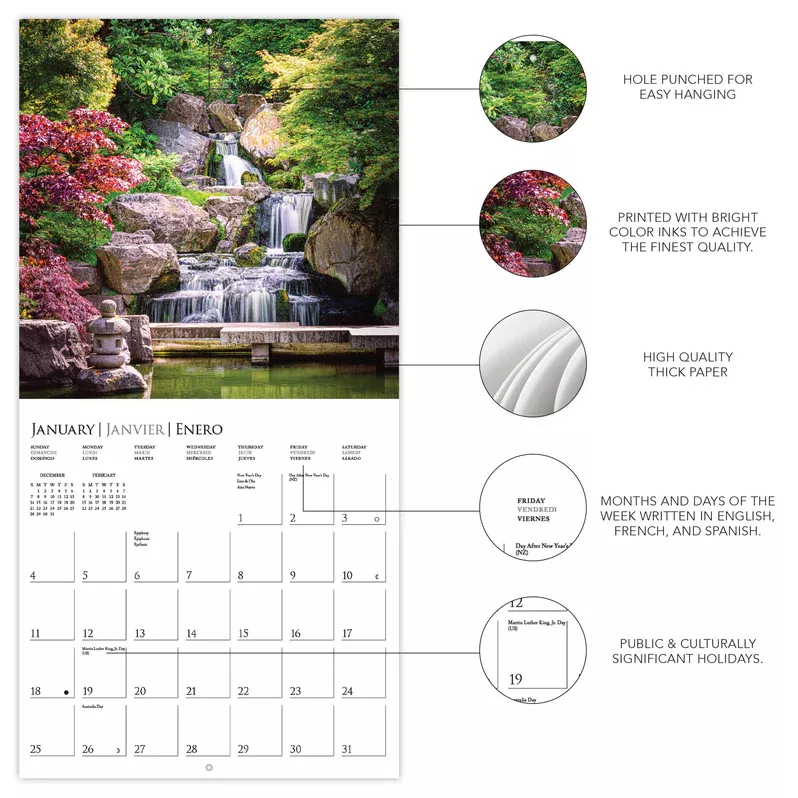 In the Garden 2026 Square Wall Calendar
