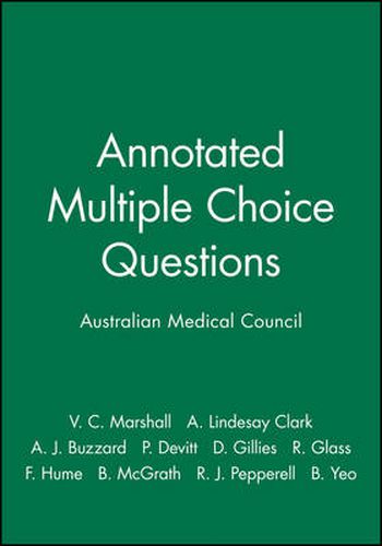 Cover image for Annotated Multiple Choice Questions: Australian Medical Council