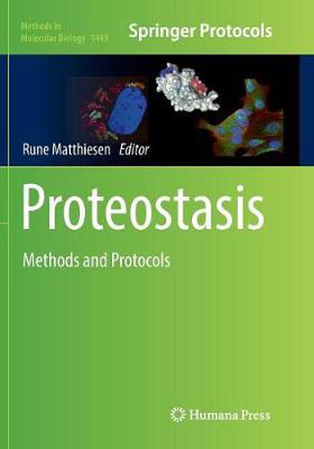 Cover image for Proteostasis: Methods and Protocols