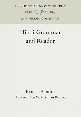 Cover image for Hindi Grammar and Reader