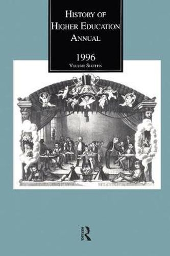 Cover image for History of Higher Education Annual: 1996