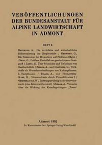 Cover image for Veroeffentlichungen Der Bundesanstalt Fur Alpine Landwirtschaft in Admont