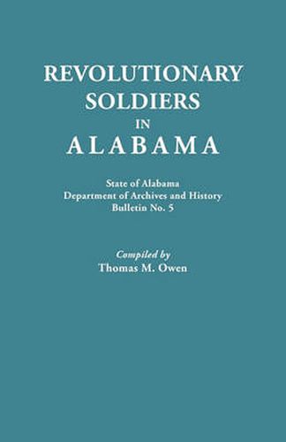 Cover image for Revolutionary Soldiers in Alabama