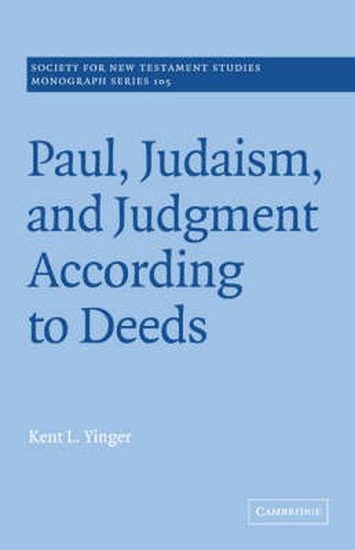 Cover image for Paul, Judaism, and Judgment According to Deeds