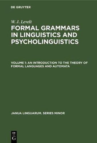 Cover image for An Introduction to the Theory of Formal Languages and Automata