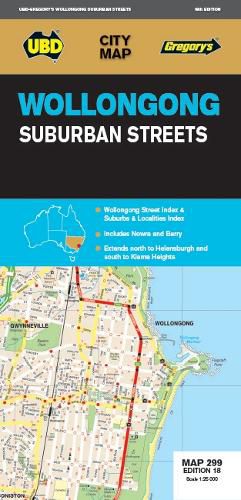 Wollongong Suburban Streets Map 299 18th ed