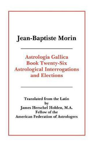 Cover image for Astrologia Gallica Book 26