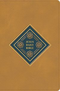 Cover image for CSB Jesus Daily Bible, Camel Leathertouch