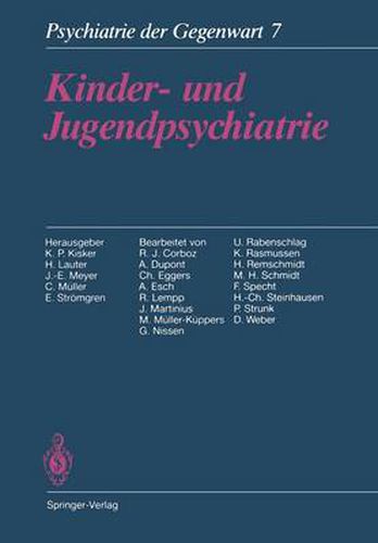 Cover image for Kinder- Und Jugendpsychiatrie