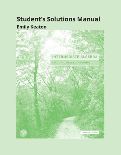 Cover image for Student Solutions Manual for Intermediate Algebra