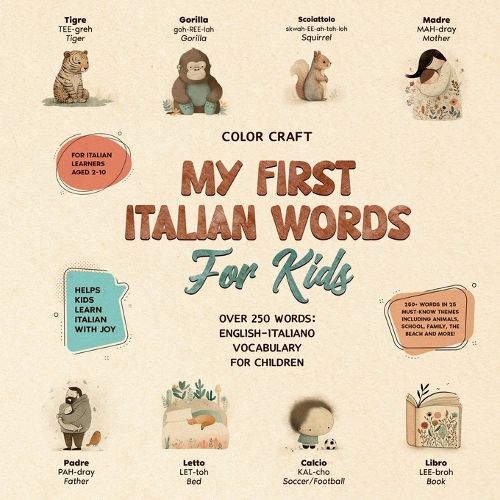 Cover image for My First Italian Words Book For Kids