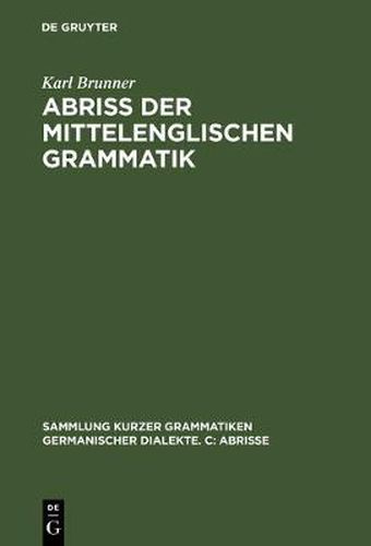 Abriss der mittelenglischen Grammatik