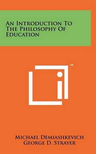 Cover image for An Introduction to the Philosophy of Education