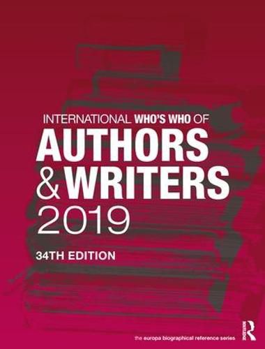 Cover image for International Who's Who of Authors and Writers 2019