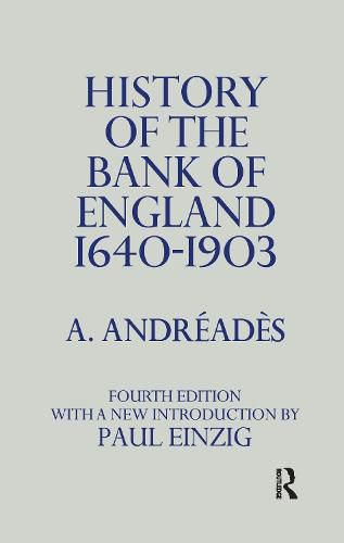 Cover image for History of the Bank of England