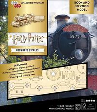 Cover image for Incredibuilds: Harry Potter: Hogwarts Express Book and 3D Wood Model: A Behind-The-Scenes Guide to the Magical Train