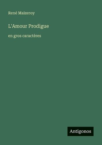 Cover image for L'Amour Prodigue