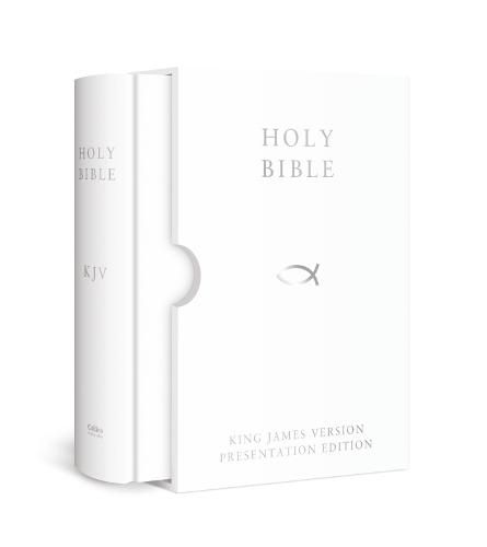 Cover image for HOLY BIBLE: King James Version (KJV) White Presentation Edition