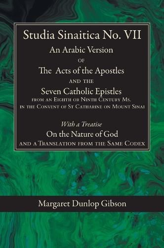 Cover image for Studia Sinaitica No. VII